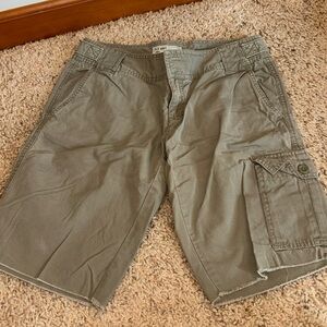 Vintage Olive Gray size 4 Old Navy Cargo Shorts